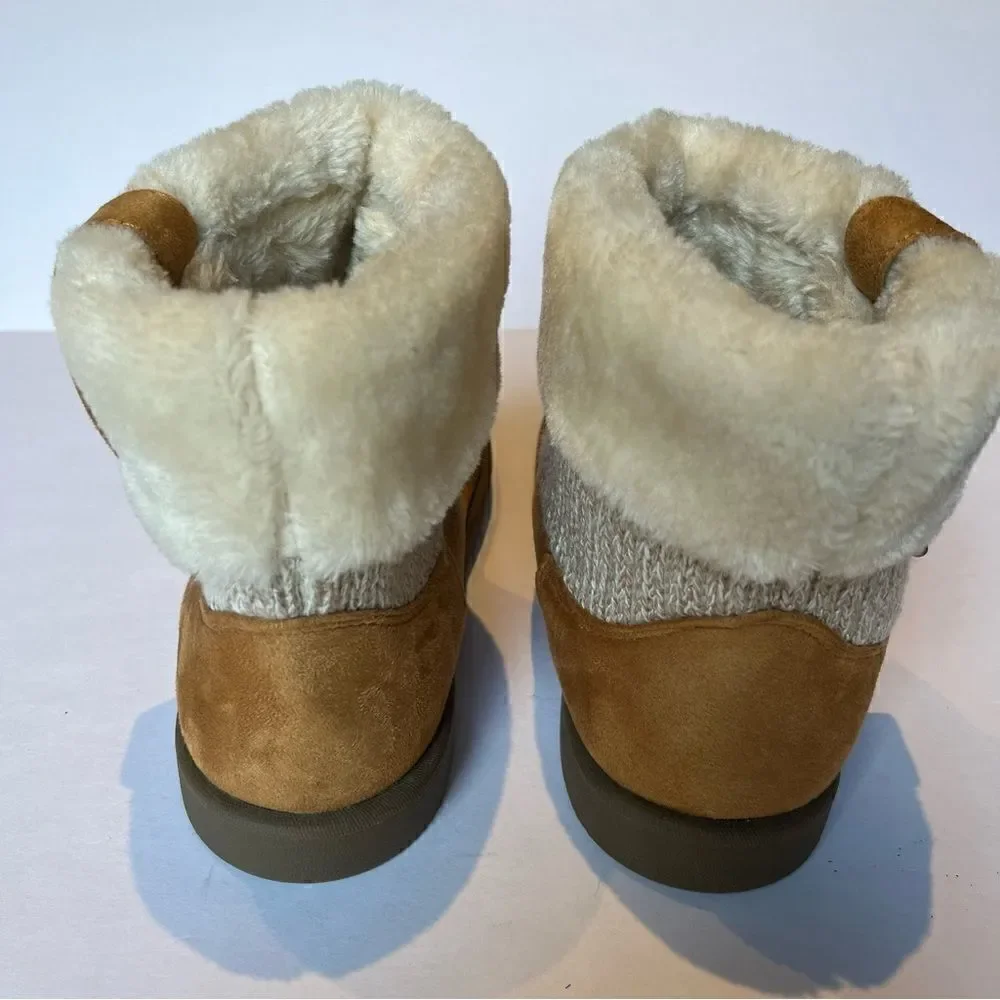 Cute Women's Life Stride Simply Comfort Winter Ankle Boots Light Brown Size 8M